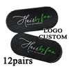 Logo Personalized Barber Hair Grippers 12Pairs Cutting Hair Clips 24Pcs Hair Holder Grips Hair Styling Tools For Women And Men