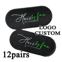 Logo Personalized Barber Hair Grippers 12Pairs Cutting Hair Clips 24Pcs Hair Holder Grips Hair Styling Tools For Women And Men
