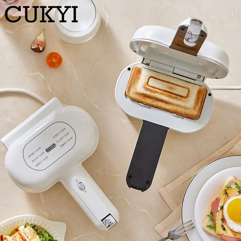 Double side heating Handheld Sandwich Maker Folding Grill Non-stick Frying pan Toast Bread oven Burrito Machine Hot dog Maker 4