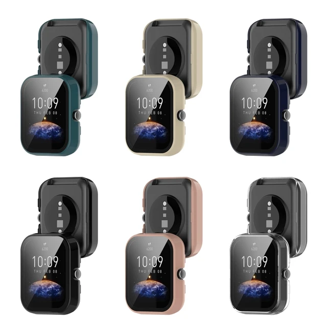 Case Amazfit Bip 3/bip3 Pro Smartwatch Soft Tpu Plated - Temu