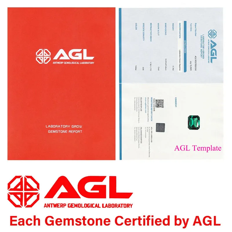 Lab Grown Sapphire Emerald Shape Royal Blue Top Quality Stone