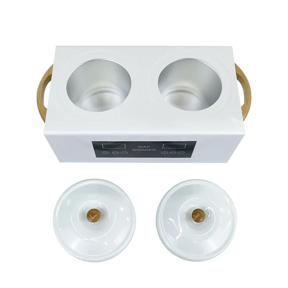 Newest Design Digital Touch Control Double Wax Heater 1000ml Beauty Salon Sugar Wax Melting Pot 2lbs Double Hard Warmer