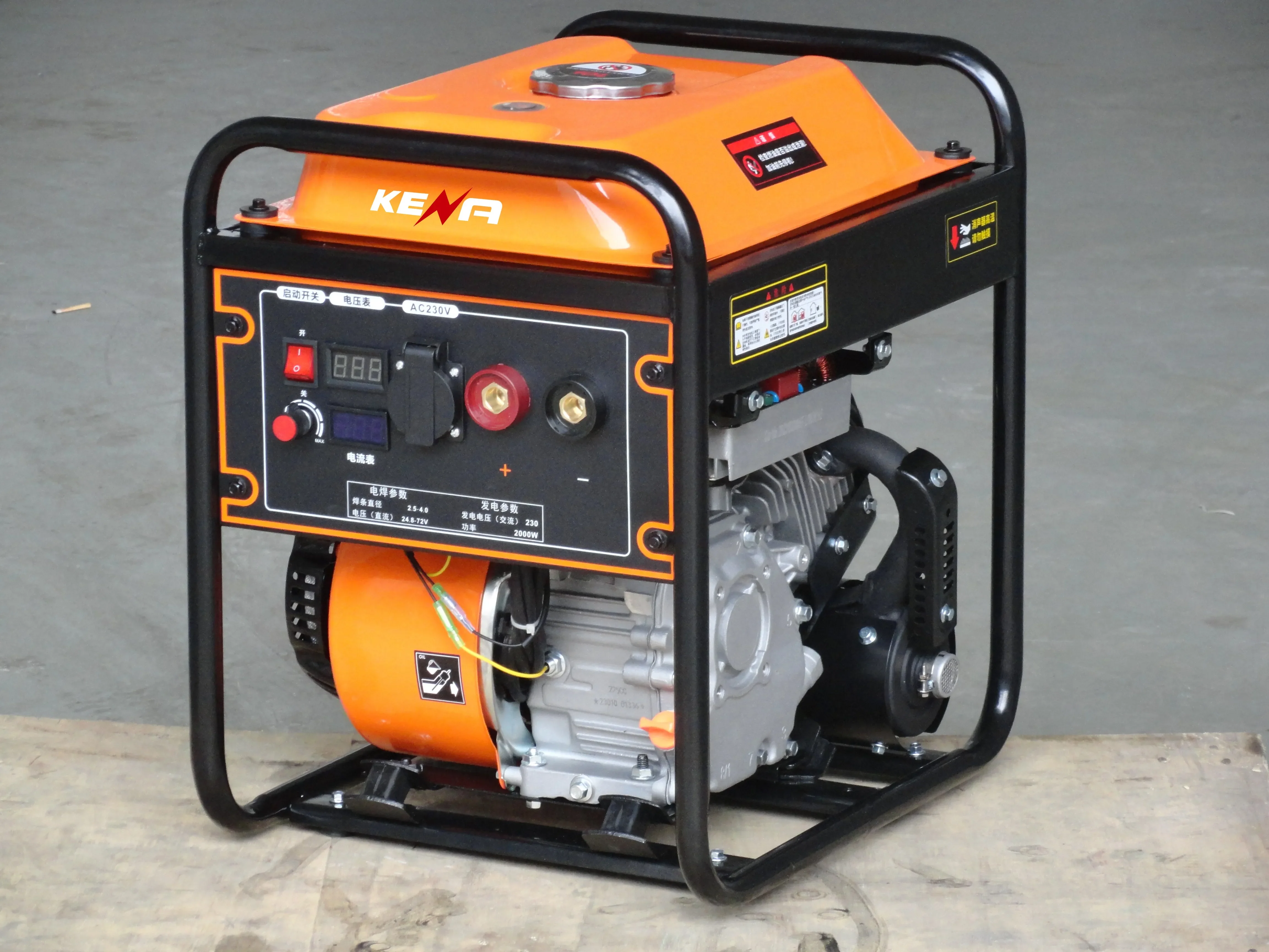 Portable 160A 230A Gasoline Welding Machine Adjustable current  2KW AC Small Inverter Petrol Welder Welding generator 4