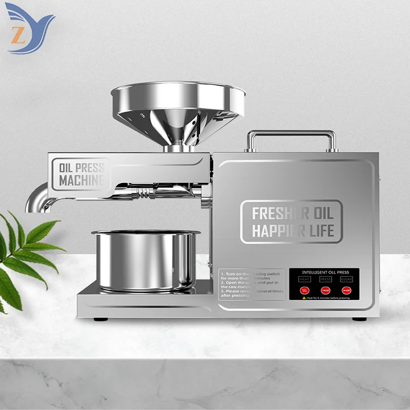 Oil Press Machine B03 Small Stainless Steel Household Kitchen Appliances Utensils High Output Peanut and Soybean Extraction 3