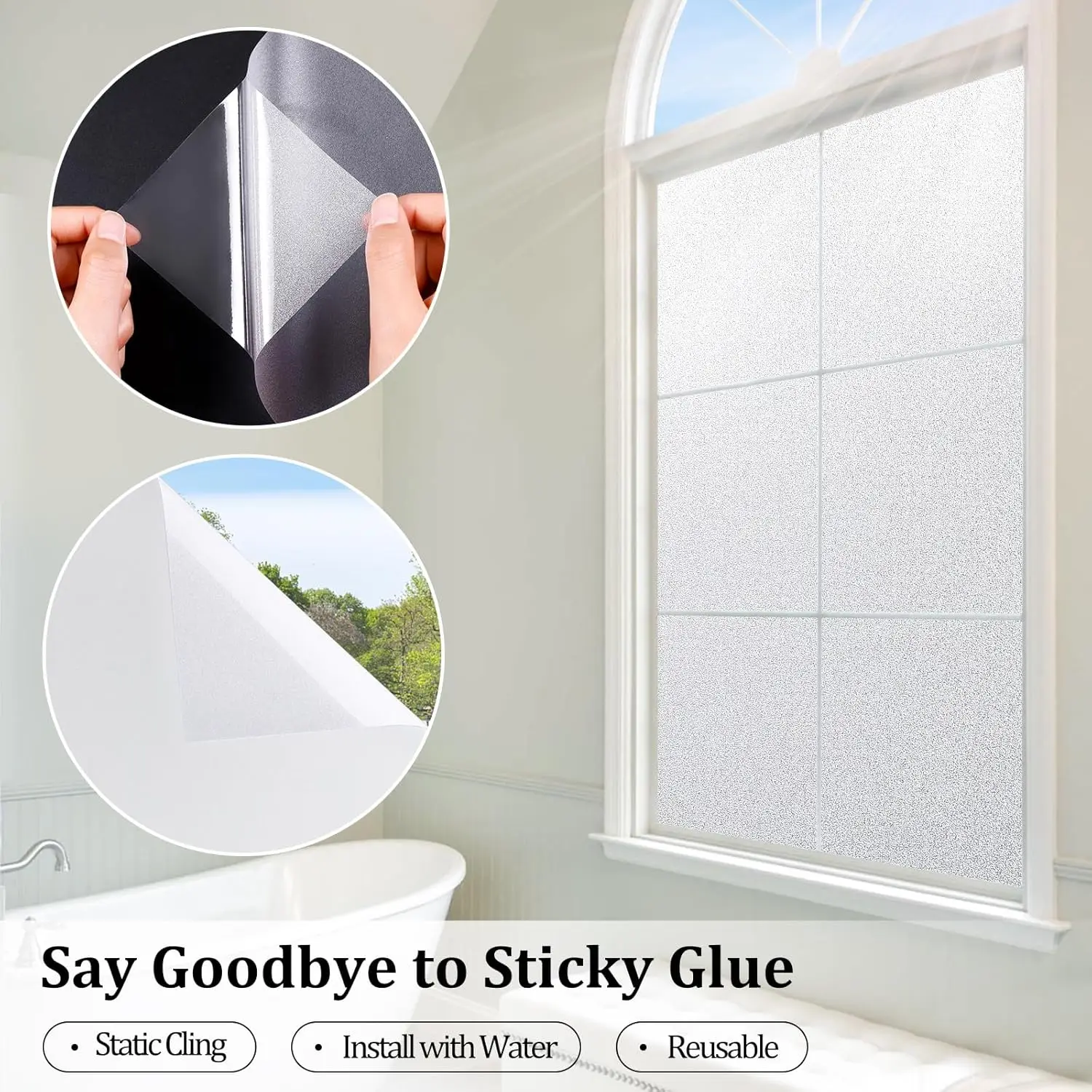window privacy film Window Privacy Film Frosted Glass Window Film Stained Glass Bathroom Frosting Privacy for Home Office