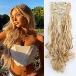 AZQUEEN Synthetic Wave Hair Clip Extension Wig With High Temperature Resistance And Temperament