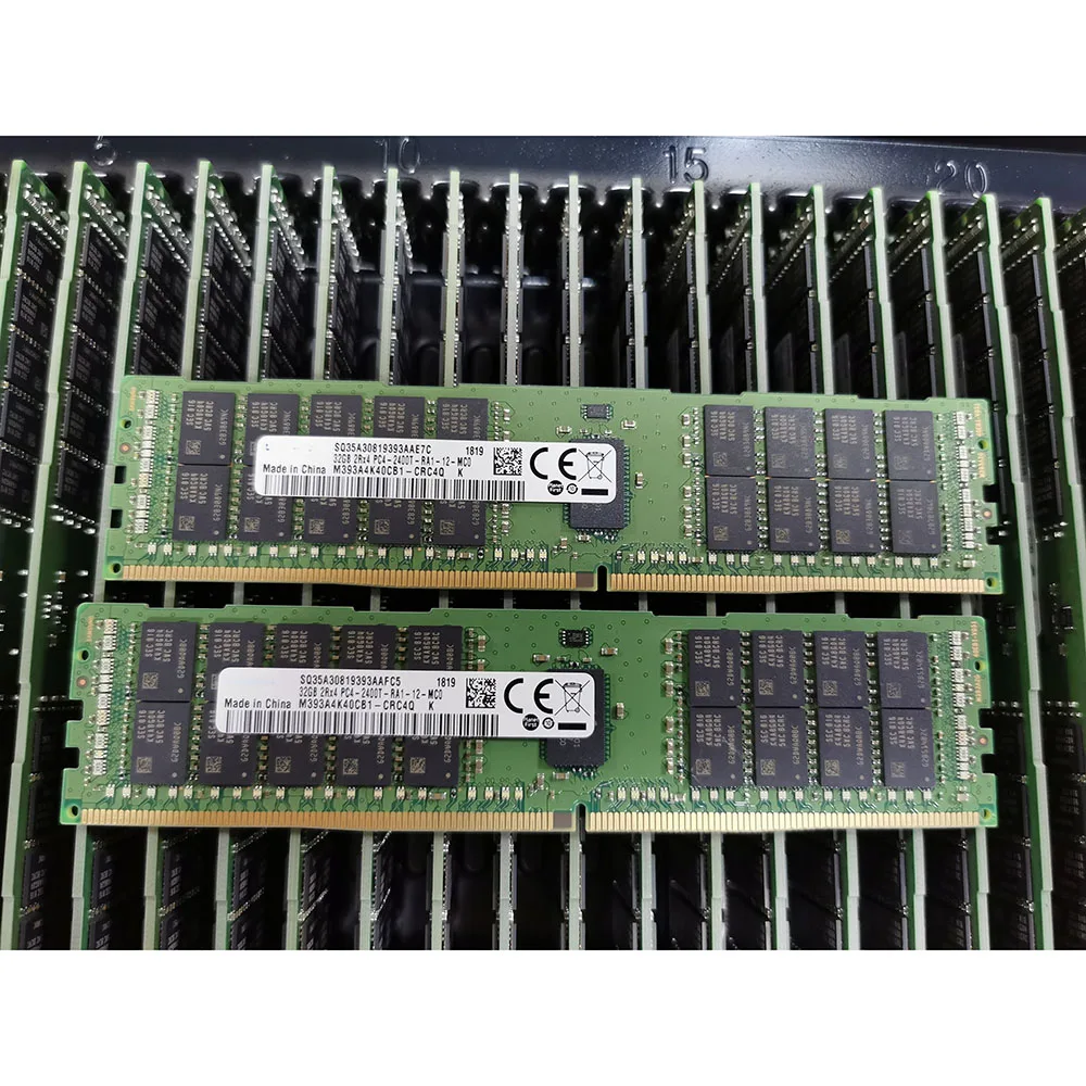 PCパーツ SAMSUNG - SAMSUNG 32GB 2r4 2400T Samsung 32GB 2Rx4 PC4-2400T PC4-19200 DDR4 2400 ECC RDIMM