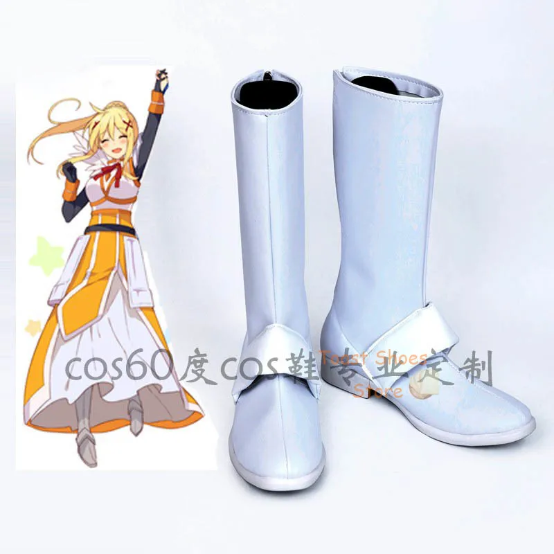 

Anime Kono Subarashī Sekai Ni Shukufuku Wo Darknesss Cosplay Shoes Comic Anime for Con Carnival Party Cosplay Costume Prop