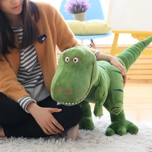 

Cute super soft plush dinosaur green cartoon simulation printing dinosaur doll plush toy children's room doll holiday gift