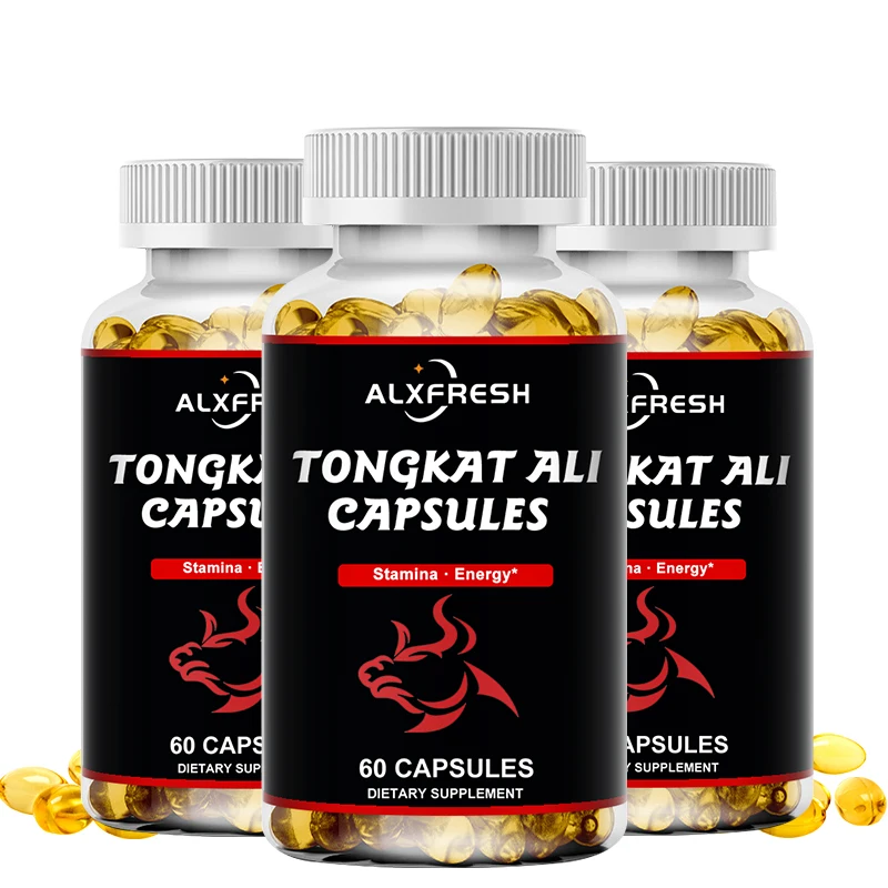 

Alxfresh Tongkat Ali 200:1-9 Essential Herbs Capsule | with Ashwagandha Ginseng for Man & Women Health Immune System Support