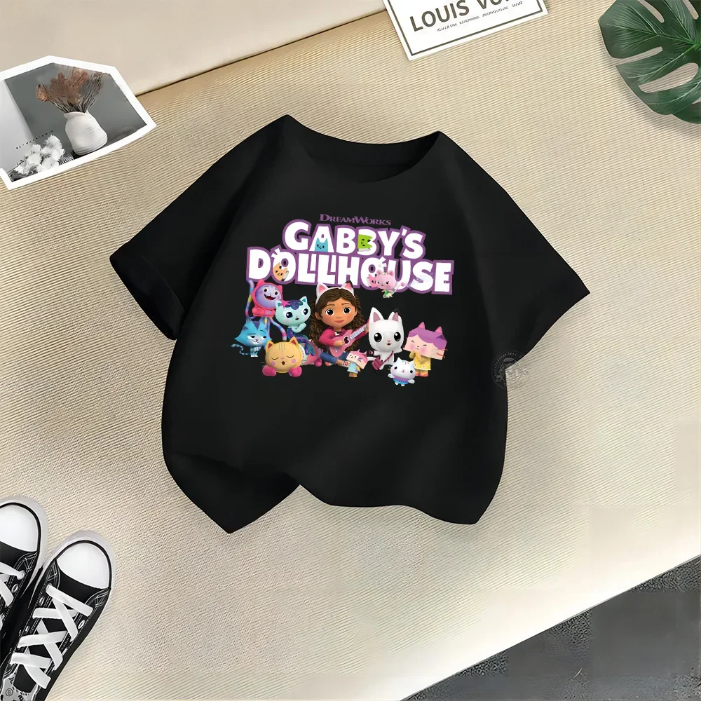 thumbnail image 1 of Bonita camiseta de algodón con dibujos animados de DORA para niña, divertida, de verano, para niños, con estampado creativo, informal, de cuello redondo y manga corta, 1 of 5