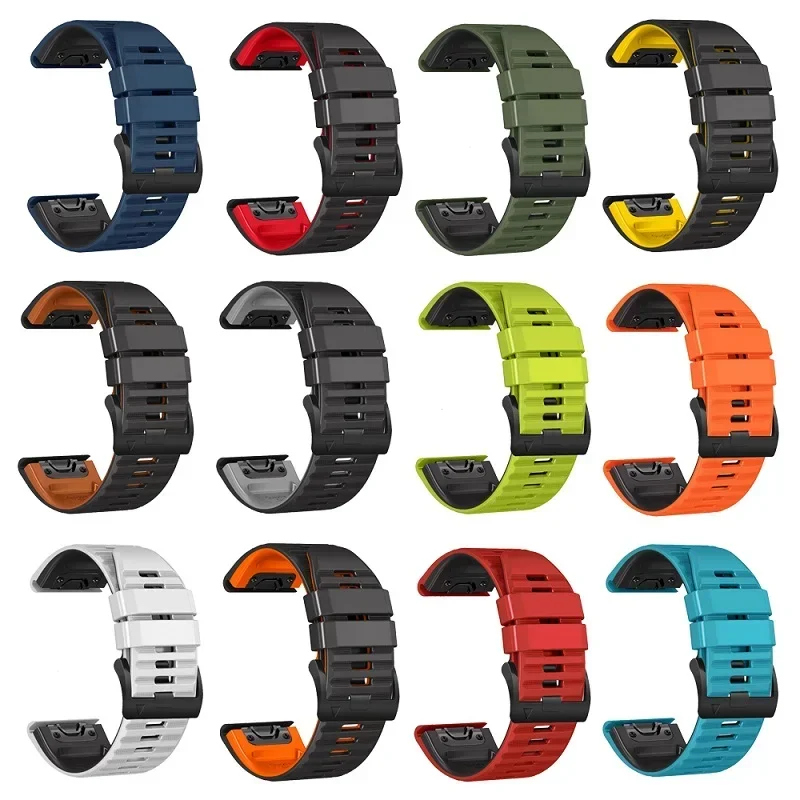 Enhanced Silicone Quickfit Watch Band Bracelet, 22-26mm (Various Models)