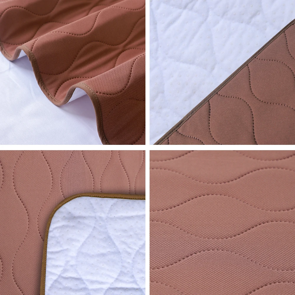 The elderly turn over the urine mat coffee color non-slip washable machine washable thickened multi-purpose positioning mattress 6