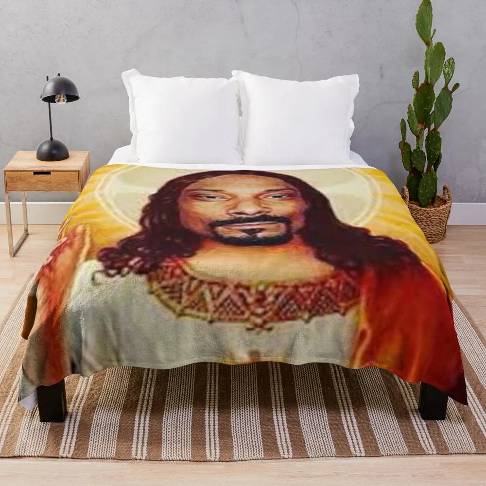 

Одеяло Snoop Dogg goes jesusblow, шерстяное одеяло от fluff