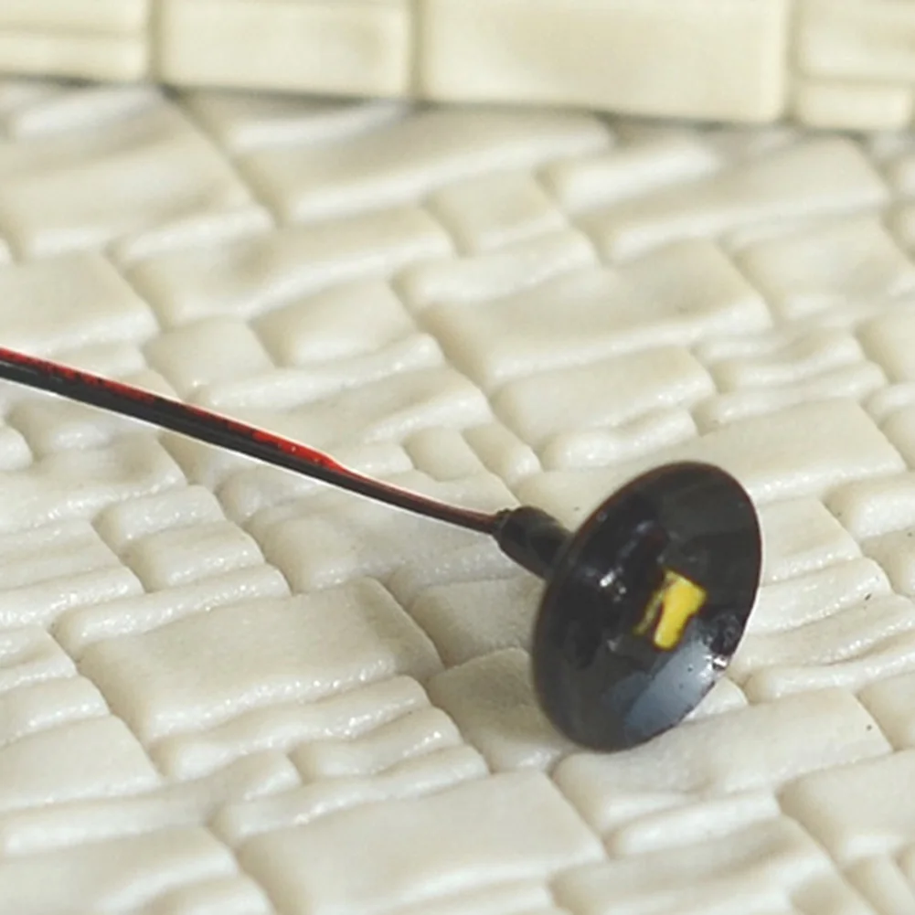 Setzt Wand Laternen pfahl Straßen laterne Modell Eisenbahn Zug lampe schwarz LED Decken leuchte für oo ho Skala LED Straßen laterne Modell Landschaft – Detail 3