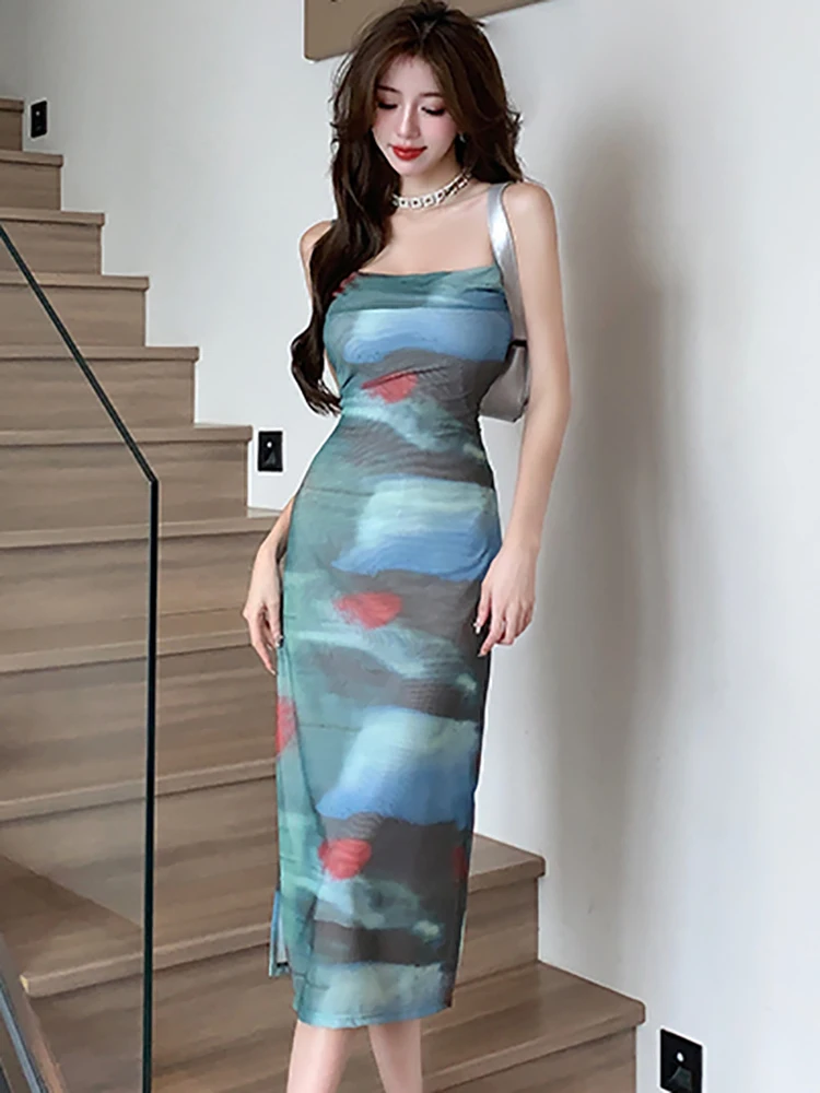 Women Boho Print Casual Prom Clothes Summer Fashion Elegant