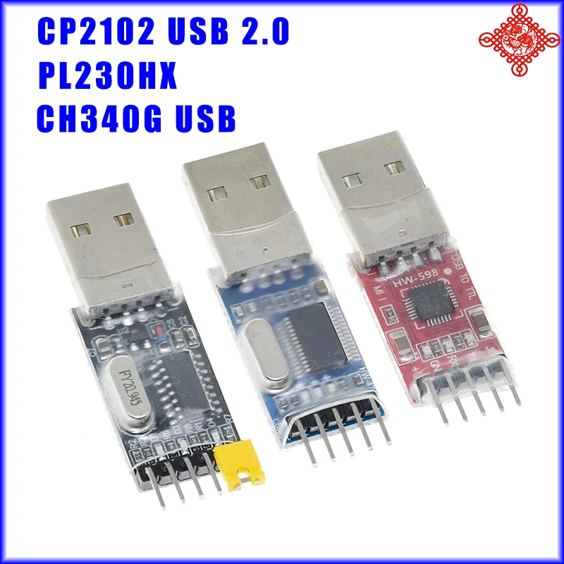 

CP2102 USB 2.0 to UART TTL 5PIN Connector Module Serial Converter STC Replace 3pcs/lot PL2303HX CP2102 CH340G USB for arduino