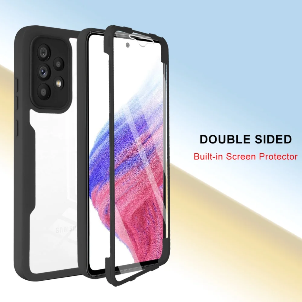 Double-Sided Full Protection Case with Screen Protector - 360° Coverage