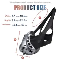 1pc Training Mask, Adjustable Resistance Levels, Simulate High Altitudes for Cardio Workouts, Lung Trainer, Washable 3