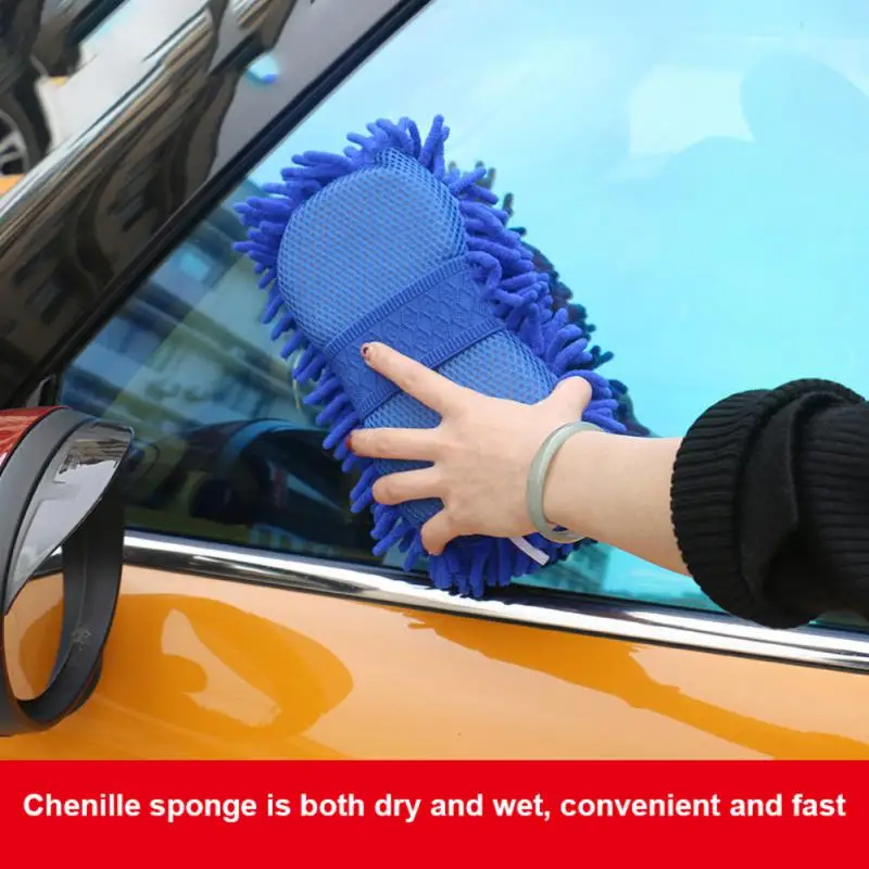 

Car Washing Sponge Brush Soft Chenille Microfiber for Car Body Cleaning Water Absorbtion Sponge Brushes Detailing Washer
