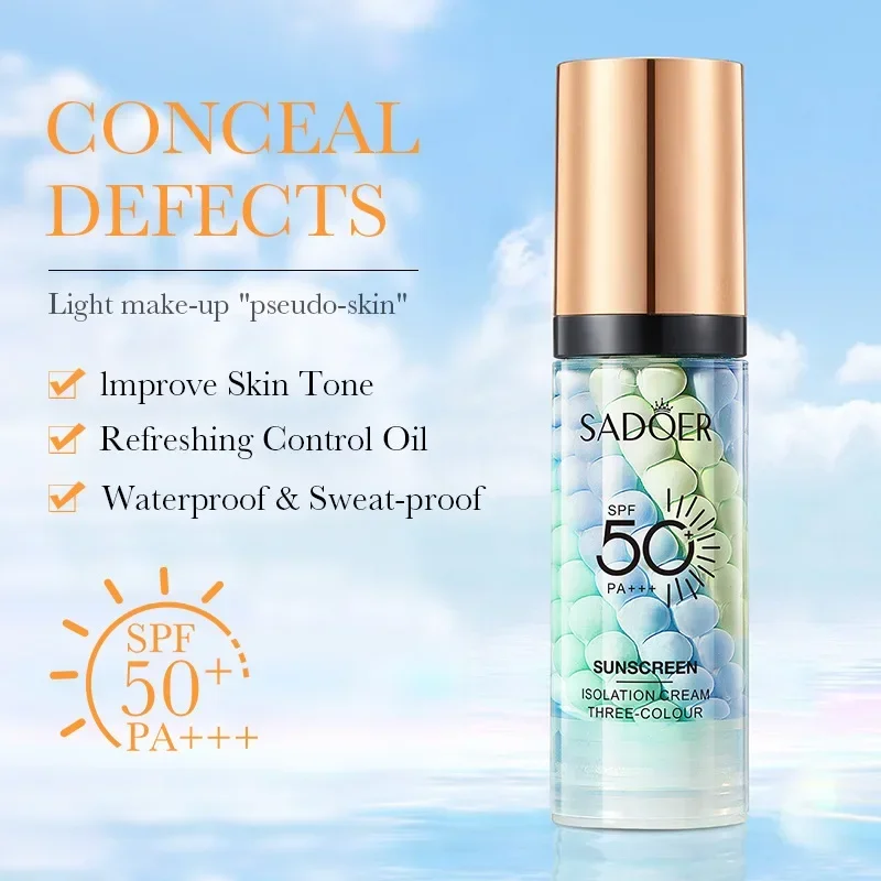 Makeup Primer SPF50+ Moisturizing Isolation Cream Invisible Pores Facial Base Brighten Correcting Skin Tone Refreshing for facial primer,makeup primer