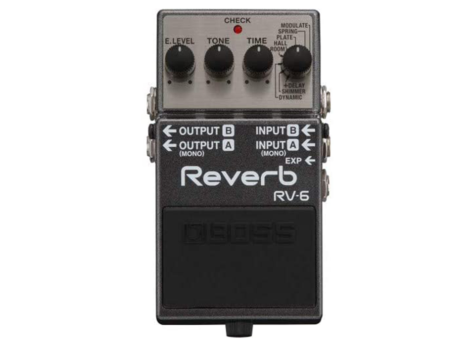 BOSS Reverb Guitar Pedal RV-6 compact and versatile reverb pedal with rich,expansive soundDial  rv6