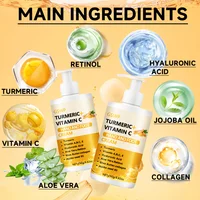 Crème pour les mains et les pieds au curcuma et à la vitamine C GSWP, procure une hydratation profonde sans sensation grasse pour les mains. 250g/500g 5