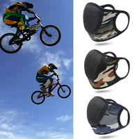 1/2PCS Colors Cycling  Breathable Mouth Mask Dust-proof Anti-ultraviolet Cotton Camouflage Masks Riding Breathanle Mesh Masks 2