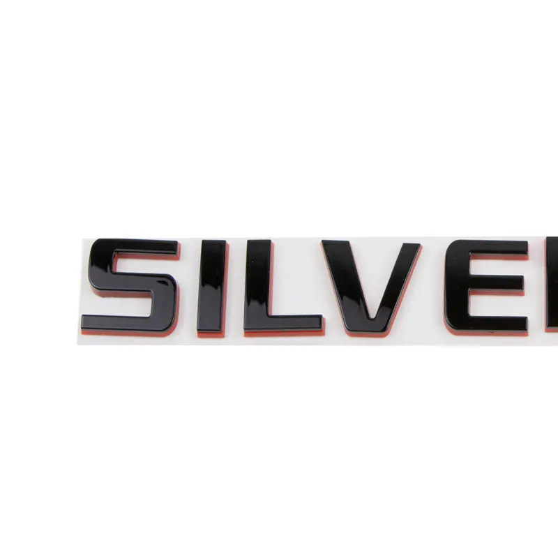 Chevrolet SILVERADO LTZ LT 편지 로고 스티커 용 3D ABS (플라스틱) 자동차 스타일링 자동차 사이드 펜더 테일 트렁크 데칼 스티커 배지