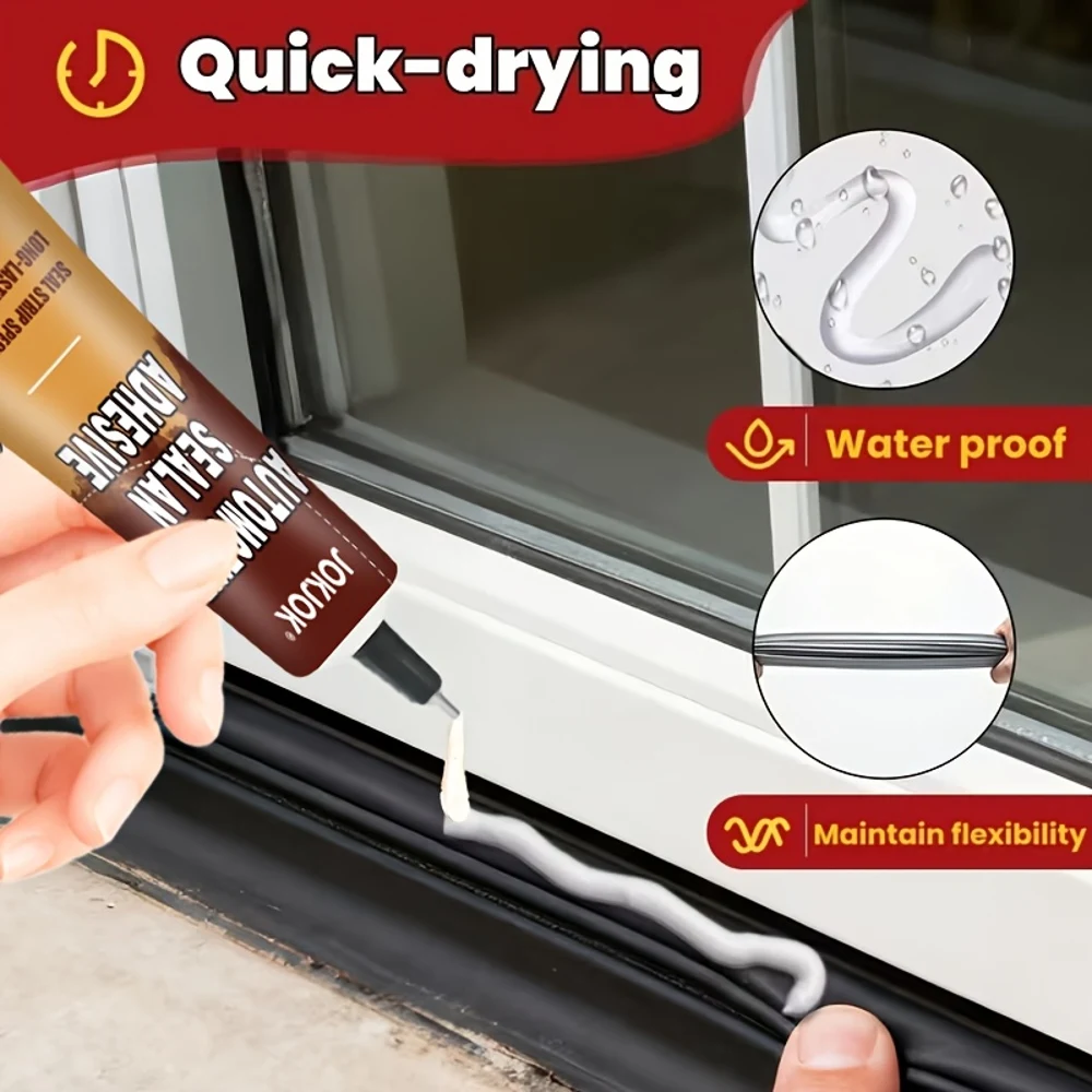 A Powerful Adhesive That Doesn't Require Nails, Suitable for Baseboards, Featuring High-Viscosity Transparent Soft Glue, Ideal F - 4