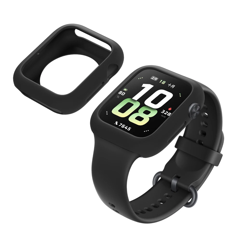 Silicone Protective Case for Smartwatch - Soft Shell Skin Cover Bumper Guard