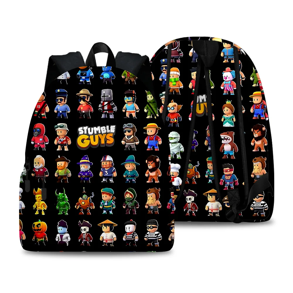 Harajuku Novidade Stumble Guys 3pcs Set 3 pçs/Set Mochila Impressão 3D  Bookbag Viagem Laptop Daypack Peito Sacos Lápis Caso - AliExpress