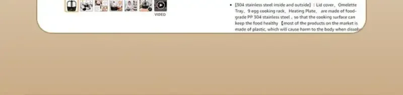 Description Picture 6 of item110V American Standard Stainless Steel Egg Steamer Automatic Power Off Household Mini Egg Boiler Double Layer Breakfast Steamed