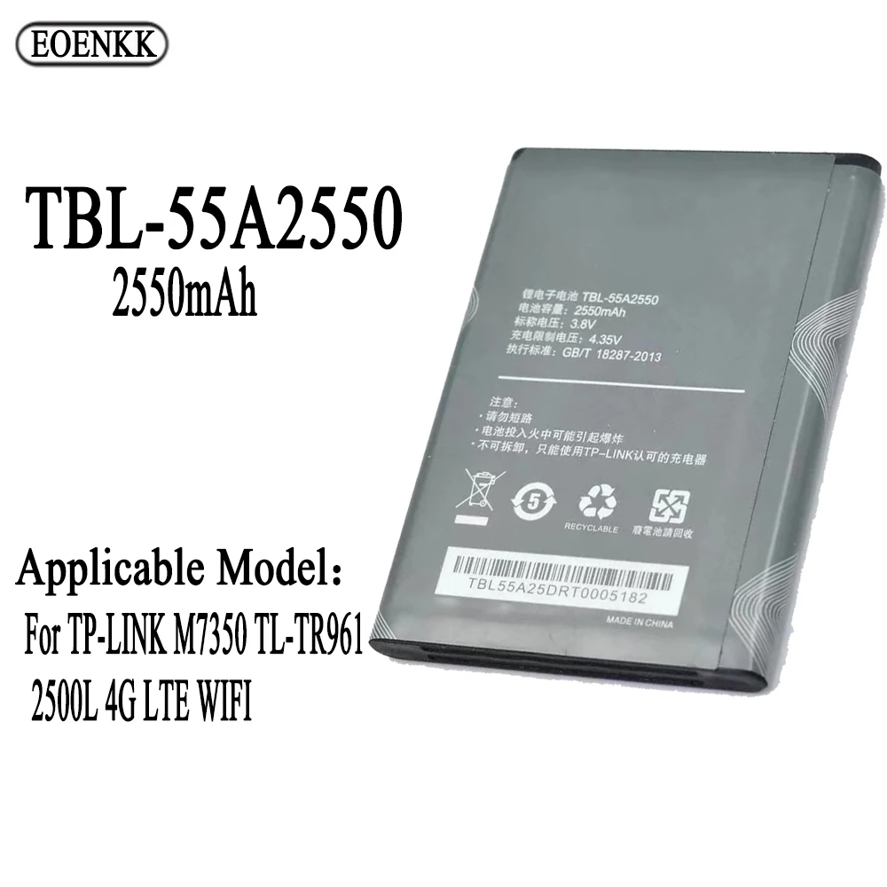 Tbl-55A2550 Batteria Per Tp-Link M7350 Tl-Tr961 2500L 4G Lte Router Wifi Hotspot Modem Riparazione Parte Batterie Originali