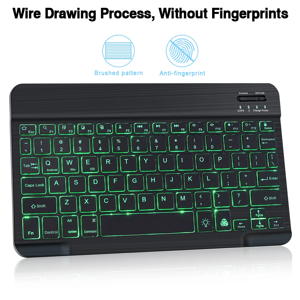fio russo spainsh coreano retroiluminado para ipad
