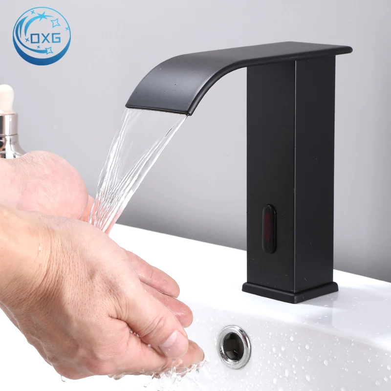 Basin Faucet OXG Smart Sensor Automatic Waterfall Bathroom Sink Washbasin