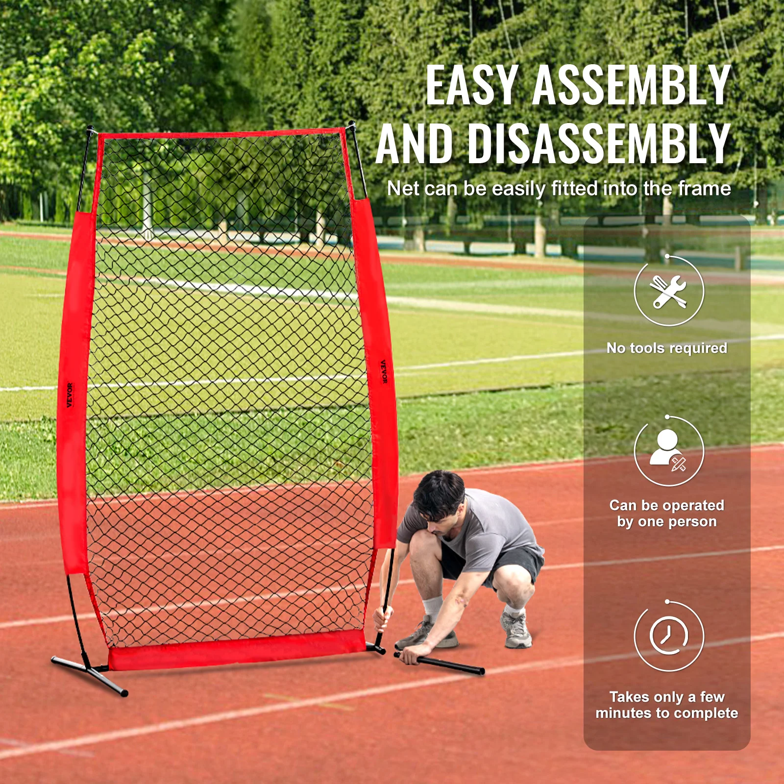 Portable Baseball Softball Safety Screen Net