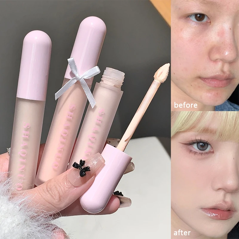 3 Colors Liquid Foundation Concealer Cream Full Covers Brightening Facial & Eye Liquid Concealer Waterproof Oil-control Make Up