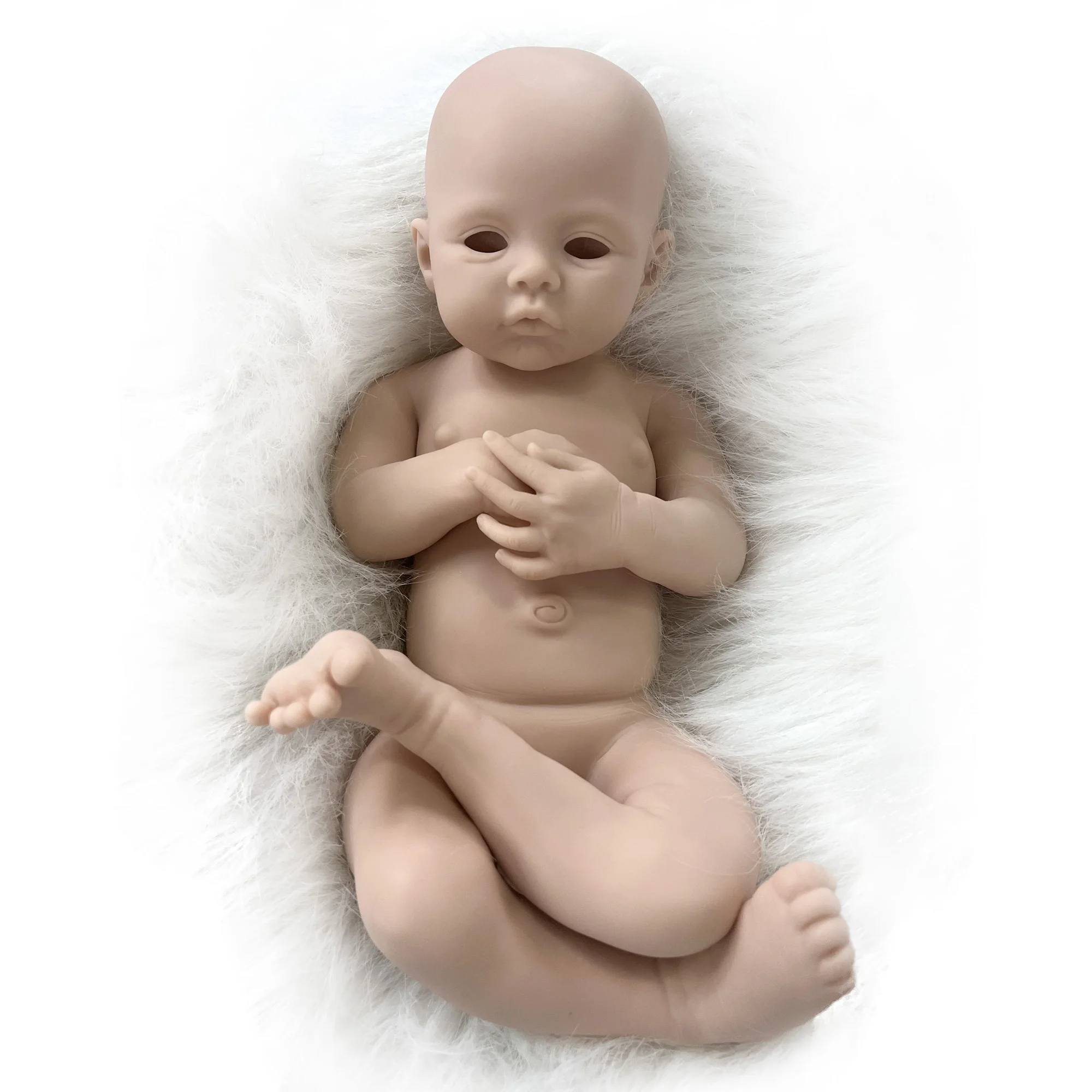 Muñeca de bebé Reborn de silicona, cuerpo de niña, sólido, realista, tacto  suave, se puede enchapar, regalo para niños, 48cm - AliExpress