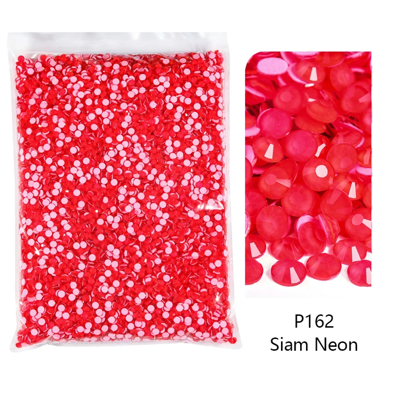 Wholesale Jelly AB Resin non hot fix rhinestones стразы flatback plastic  crystals strass glitters stone Big package forDIY nail