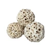 3 Pack Bird Chewing Toy Natural Sola Ball Parrot Shredder Foraging Toy for Finch Cockatiel African for Grey Gerbil Small 1