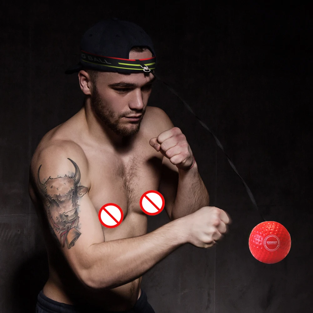 Boxing Speed Ball Head-mounted PU Punch ball MMA Sanda Training Hand Eye Reaction Home Sandbag Fitness Boxing Equipment Hot Sale