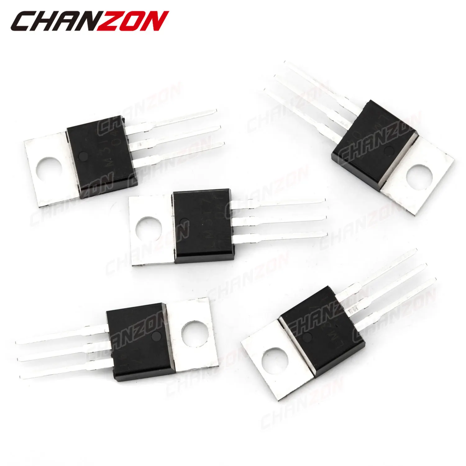 10Pcs LM317T TO-220 Three-Terminal Voltage Regulator Transistor LM317 LM 317 Bipolar Junction BJT Tube Fets Integrated Circuits