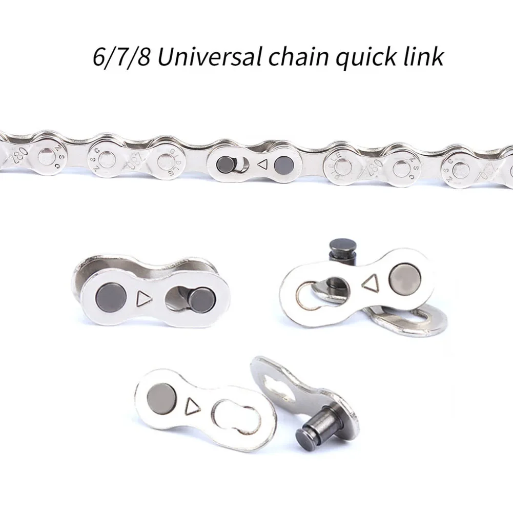 5 Set MTB Road Bike Chain Link Connector Lock Set 6/7/8/9/10/11/12 Speed Steel Bicycle Chain Joint Magic Buckles
