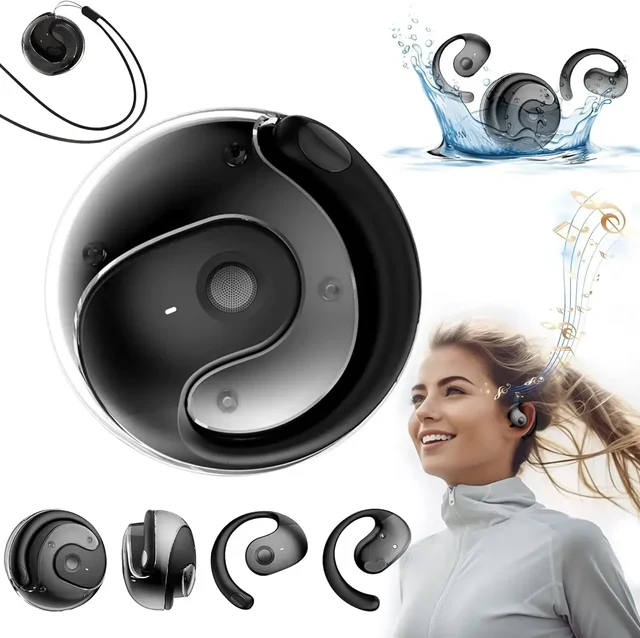OWS Wireless Headphones Bluetooth Headset with Mics HiFi Stereo Sound Earphones Smart Touch Sports Waterproof Earbuds for phone 2