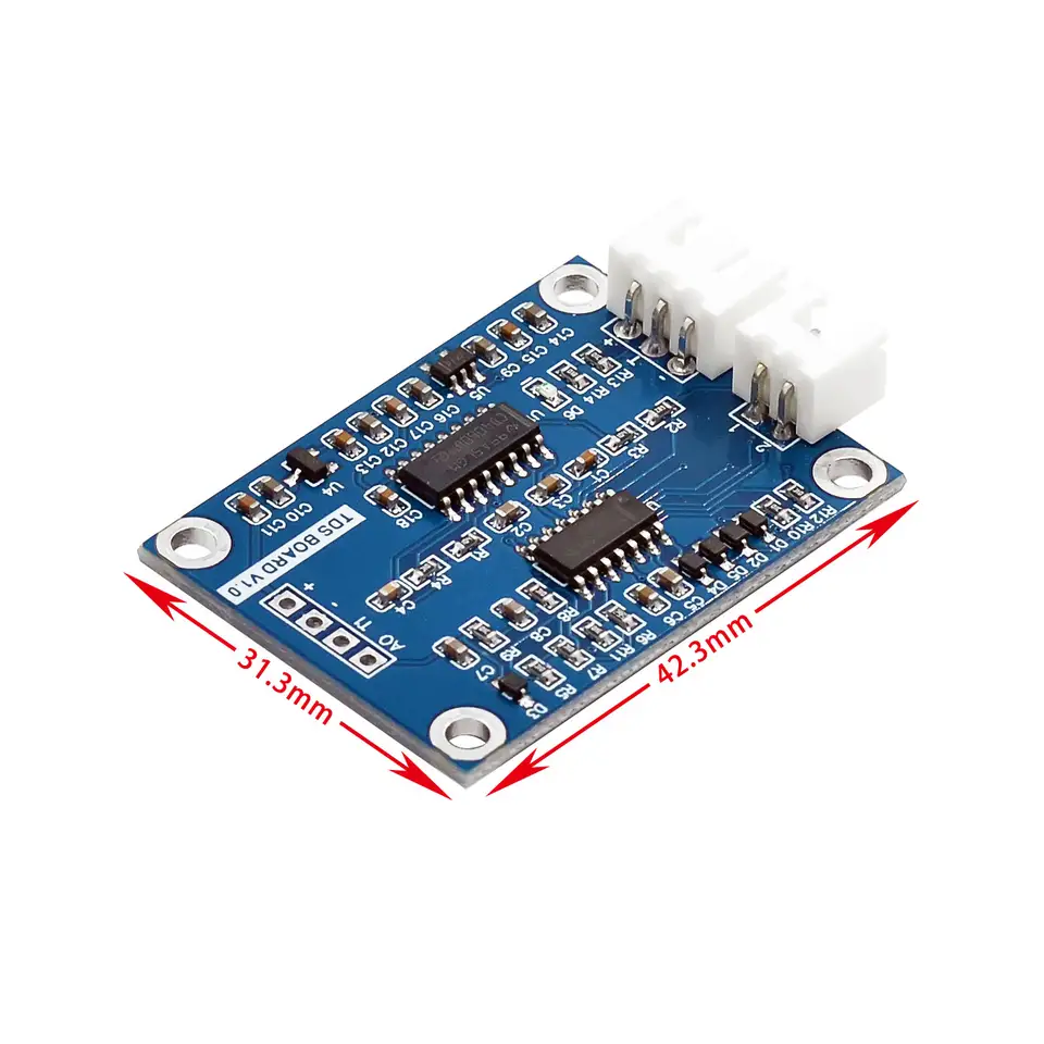 TDS Sensor Module Dissolved Solids Analog Signal Soluble Solid Water Quality Detection DS18B20 Temperature for Arduino 51/STM32 image 6