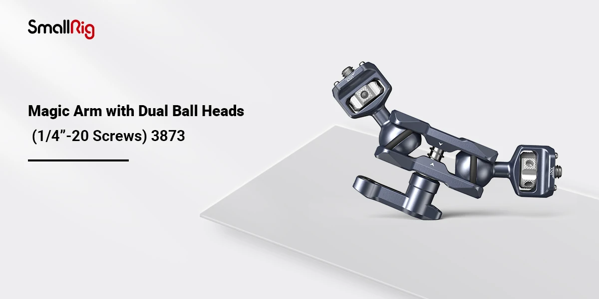 SmallRig Magic Arm Flexible Articulating Arm with 1/4” Screws, Field Monitor Mou