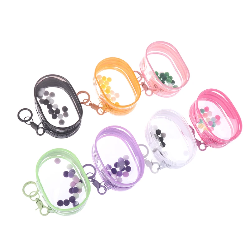 팝 마트 쥬얼리 정리함 투명 보관함 파우치, 미스터리 박스, 키체인 가방 보관 케이스, 두꺼운 지갑, 귀여운 인형 가방, 오르가