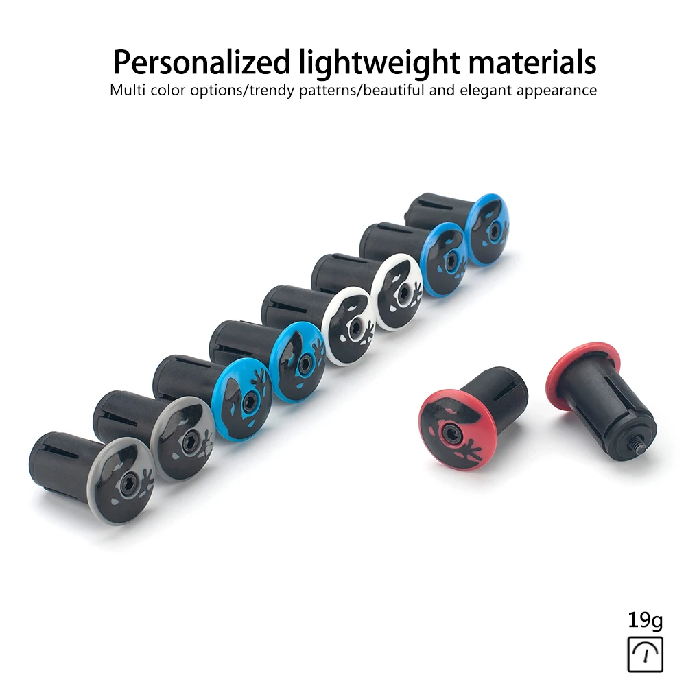 LINGMAI Colorful Handlebar End Plugs Road Bike MTB Handle Bar End Cap Expansion Plugs 22-24mm