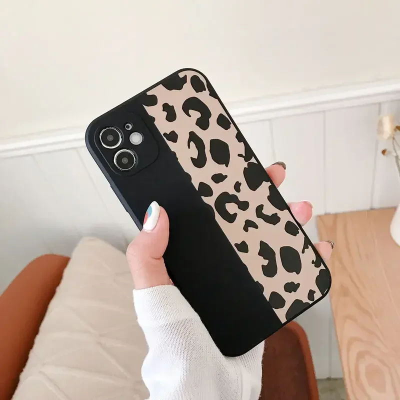 NEUE Leopard Telefon Fall Für IPhone 12 11 13 Pro Max Mini 6 6S 7 8 Plus X XS max SE22 XR Stoßfest Abdeckung iphone 11 fall für frauen